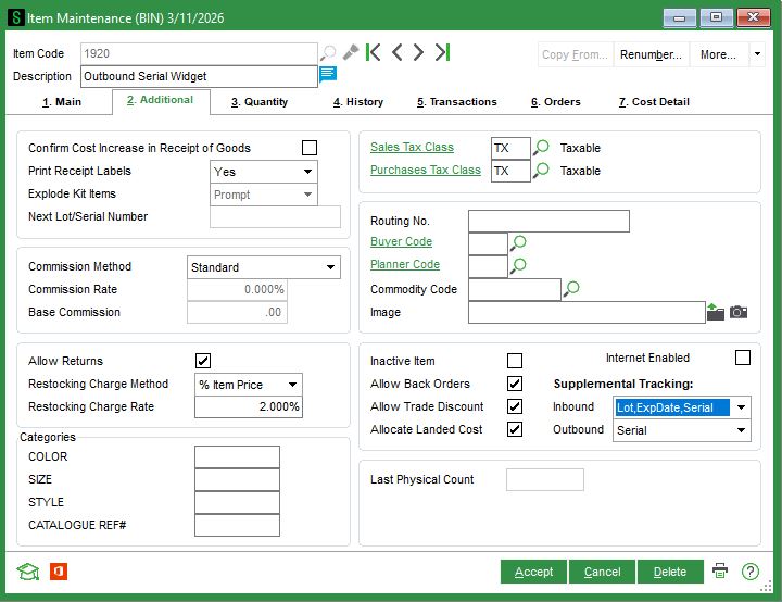 SupplementalTracking screenshot